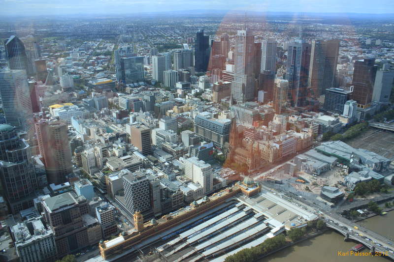 Above the city