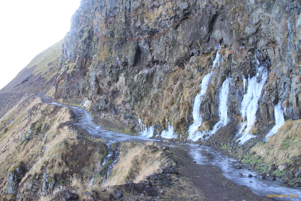 Slippery road