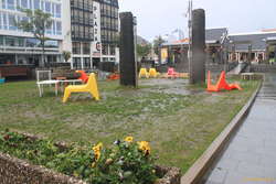Wet day in town