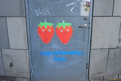 Graffiti with eyes