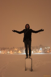 On the pond