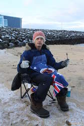 Lee on the beach