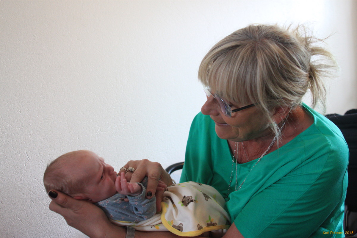 With grandma Helga