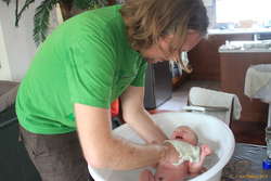 Screaming bath time