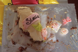 Eating cake