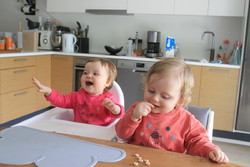 Happy little girls