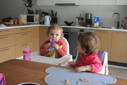 Feeding herself