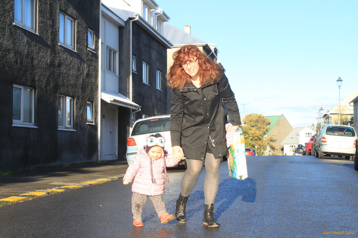 Walking to daycare