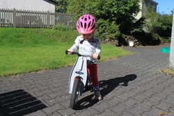 Happy bike rider