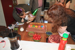 Blowing out candles