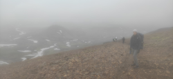 Starting the descent to Álftavatn